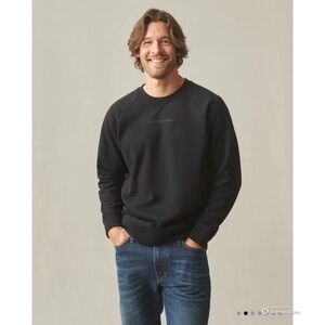 American Giant Men’s Black Midweight Crewneck Sweatshirt Size XL NWOT Raglan